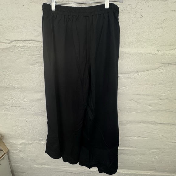 Style + Truth Pants - Truth +‎ Style Flounced Stretch Woven Pants Size M Black Wide Leg A491568 NEW